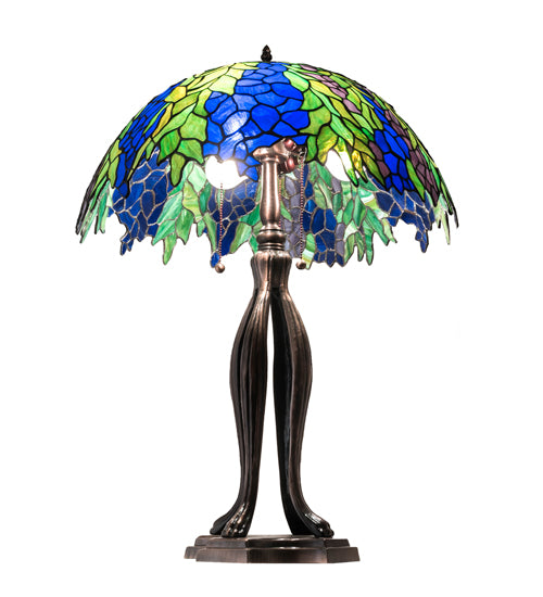 30" High Tiffany Honey Locust Table Lamp