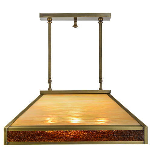 24" Long Duxbury Oblong Pendant