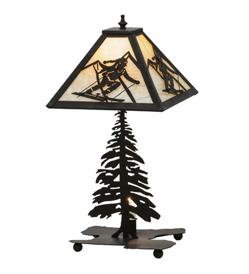 22"H Alpine W/Lighted Base Table Lamp