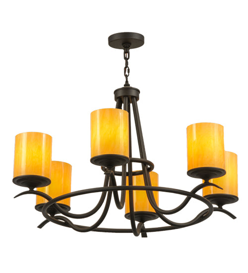 39"W Octavia 6 Lt Chandelier