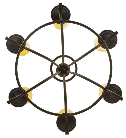 39"W Octavia 6 Lt Chandelier