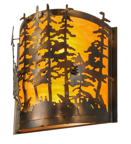 12"W Tall Pines Wall Sconce