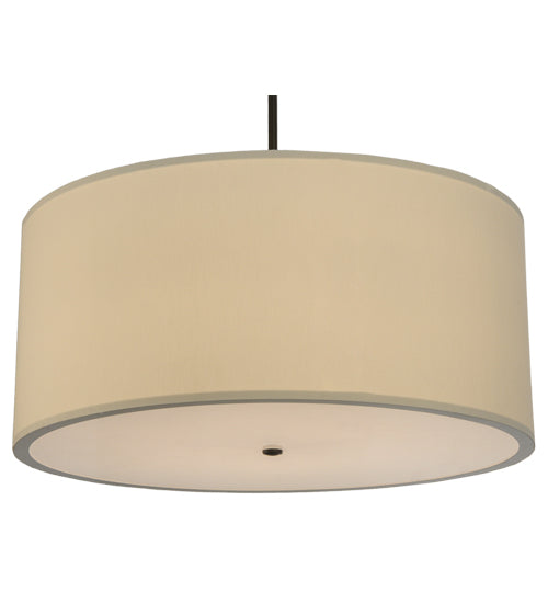 36"W Cilindro Eggshell Textrene Pendant