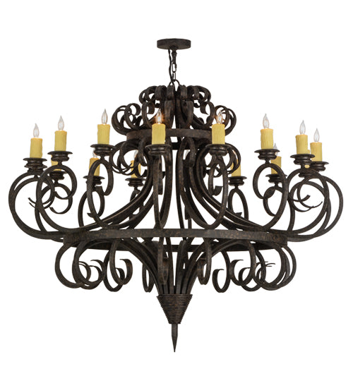 60" Wide Symen 16 Light Chandelier