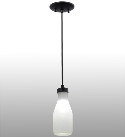 5" Wide Milk Bottle LED Mini Pendant