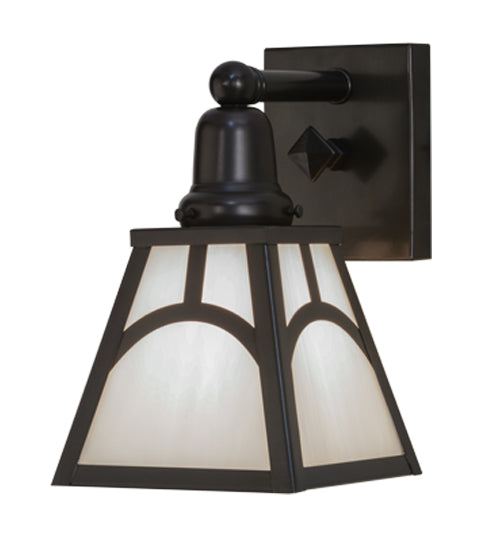 6"W Mission Hill Top Wall Sconce