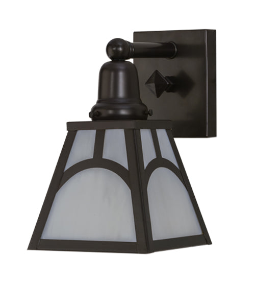 6"W Mission Hill Top Wall Sconce