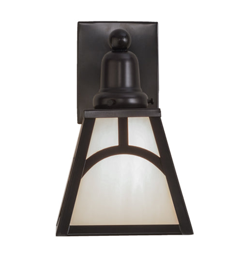 6"W Mission Hill Top Wall Sconce