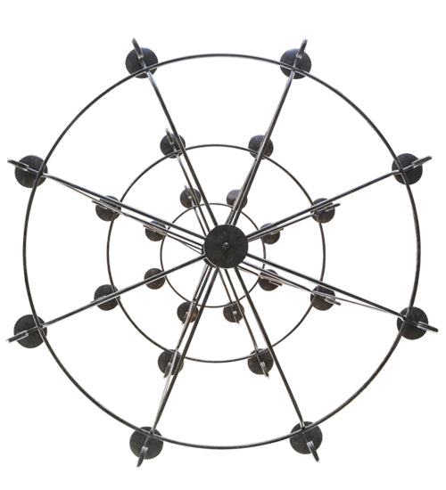 60"W Estrella 24 Lt Three Tier Chandelier