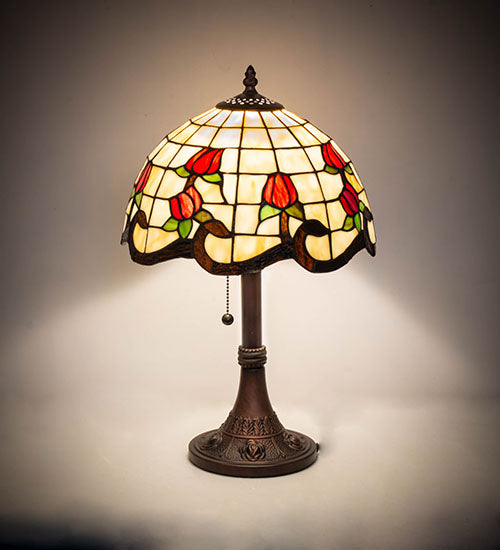 19" High Roseborder Table Lamp