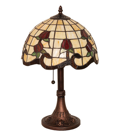 19" High Roseborder Table Lamp