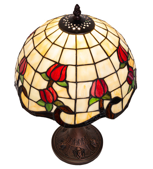 19" High Roseborder Table Lamp