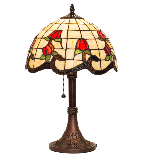 19" High Roseborder Table Lamp