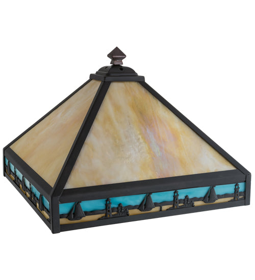 16" Square Sailboat Mission Shade