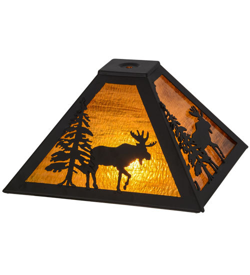 11.5"Sq Lone Moose Shade