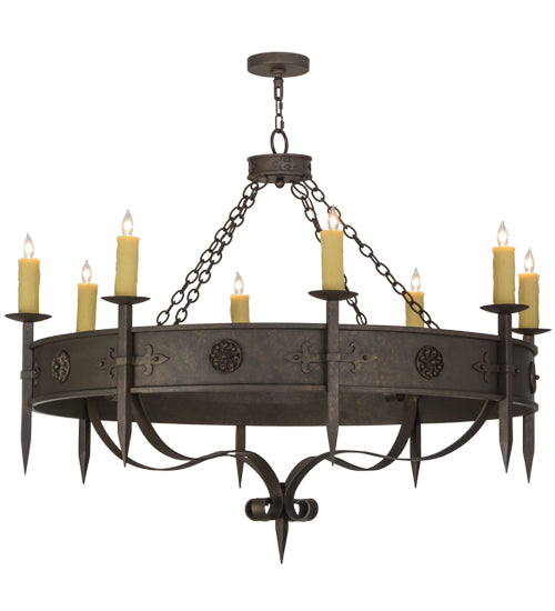 54"W Calandra 8 Lt Chandelier