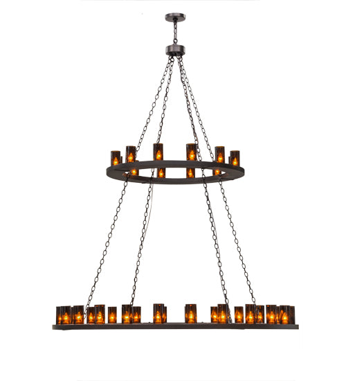 72"W Loxley 36 Lt Two Tier Chandelier