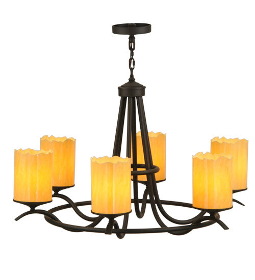 39"W Octavia 6 Lt Chandelier