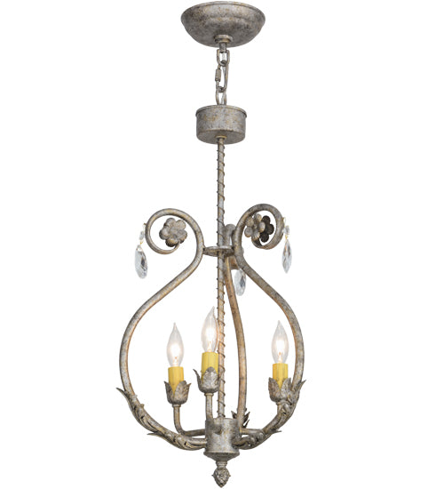 12"W Antonia 3 Lt Chandelier