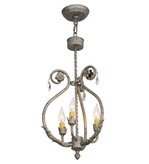 12"W Antonia 3 Lt Chandelier