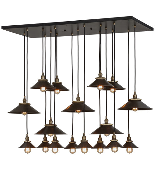 54"L Revival Chic 17 Lt Cascading Pendant