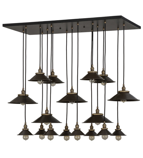 54"L Revival Chic 17 Lt Cascading Pendant