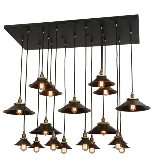 54"L Revival Chic 17 Lt Cascading Pendant