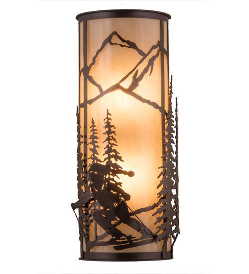 8"W Alpine Left Wall Sconce