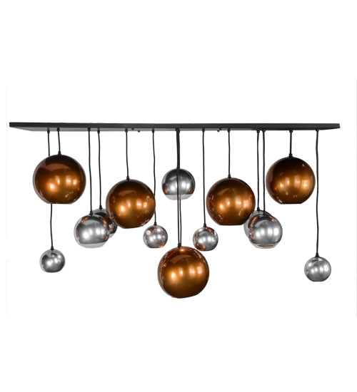 72"L Bola Metalica 15 Lt Cascading Pendant