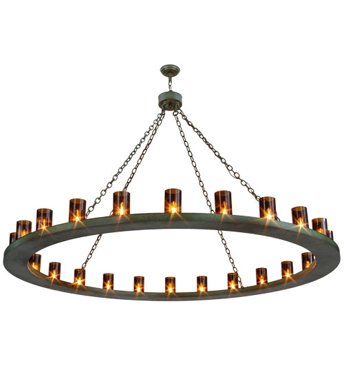 72"W Loxley 24 Lt Chandelier