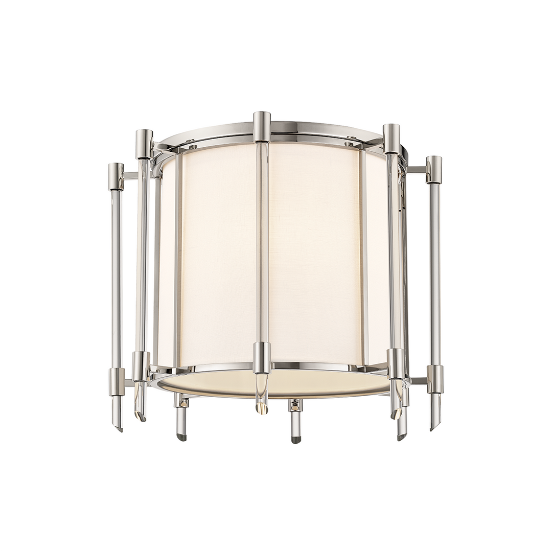 Delancey Semi Flush - Polished Nickel