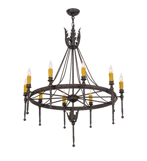 36" Wide Amaury 10 Light Chandelier