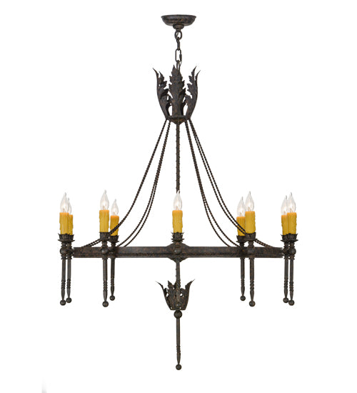 36" Wide Amaury 10 Light Chandelier