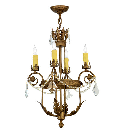 18"W Antonia 4 Lt Chandelier