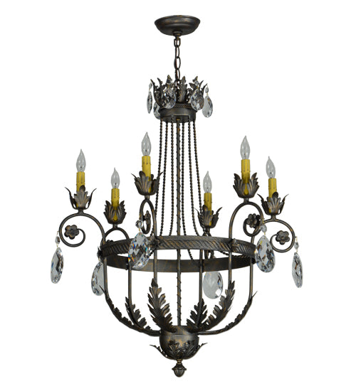 26"W Antonia 6 Lt Chandelier