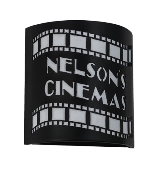 9.5"W Tinseltown Filmstrip Personalized Wall Sconce