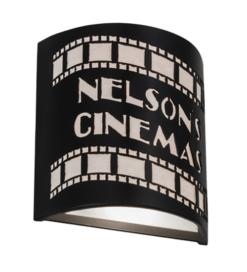 9.5"W Tinseltown Filmstrip Personalized Wall Sconce