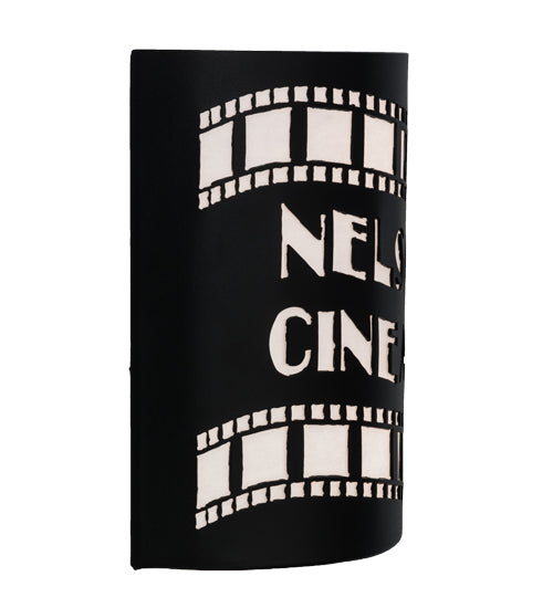 9.5"W Tinseltown Filmstrip Personalized Wall Sconce