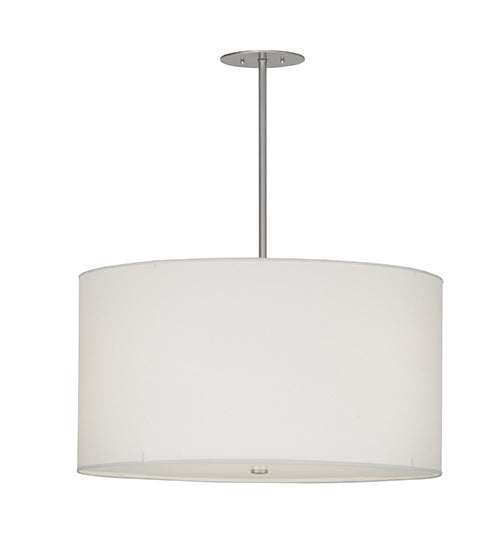 32"W Cilindro Papel Blanco Pendant