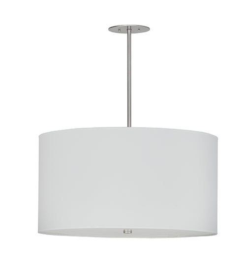 32"W Cilindro Papel Blanco Pendant