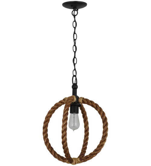 14"W Cilindro Bola Rope Pendant