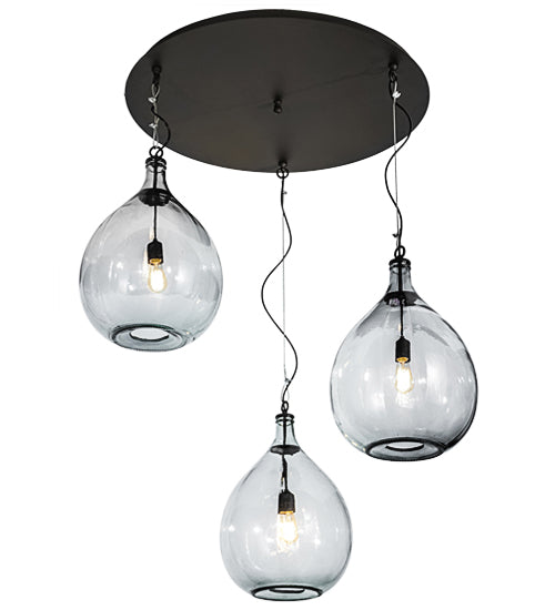 47"W Euri Tanta 3 Lt Cascading Pendant