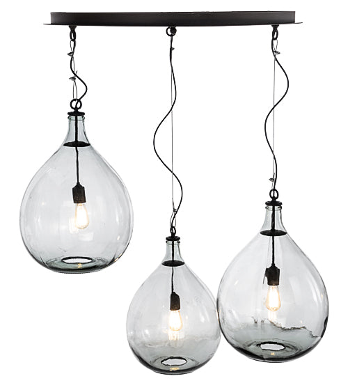 47"W Euri Tanta 3 Lt Cascading Pendant