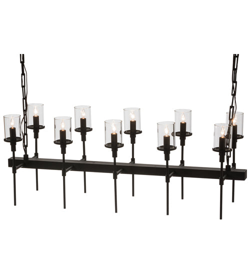 42" Long Fantasy 10 Light Oblong Chandelier