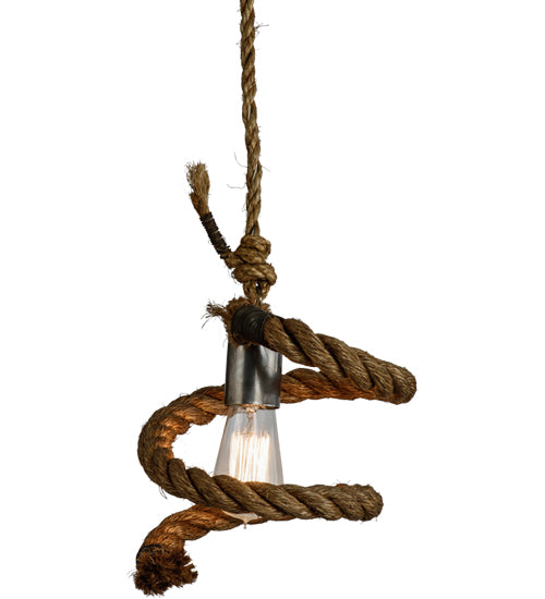 9.5"W Rope Mini Pendant