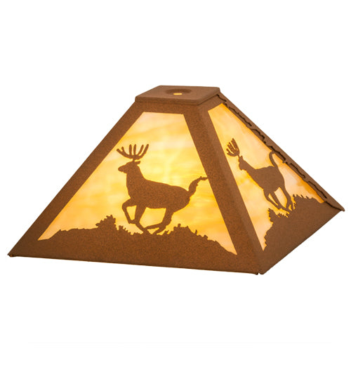 12"Sq Lone Deer Shade