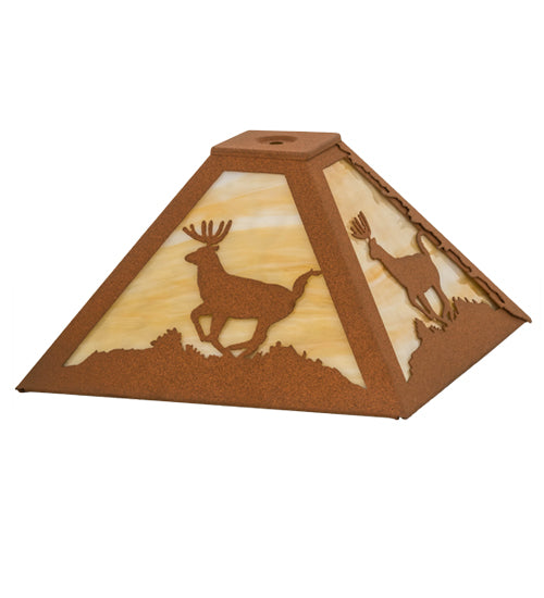 12"Sq Lone Deer Shade