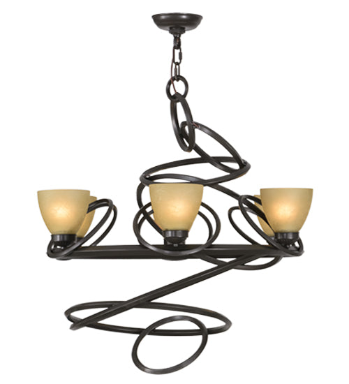 29" Wide Anneau 6 Light Chandelier