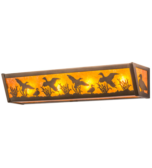 24"W Ducks In Flight Vanity Light