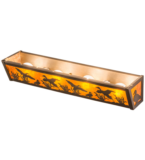 24"W Ducks In Flight Vanity Light